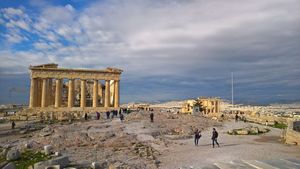 Vista del Partenón y Erecteion