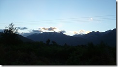 Anochecer en Los Andes